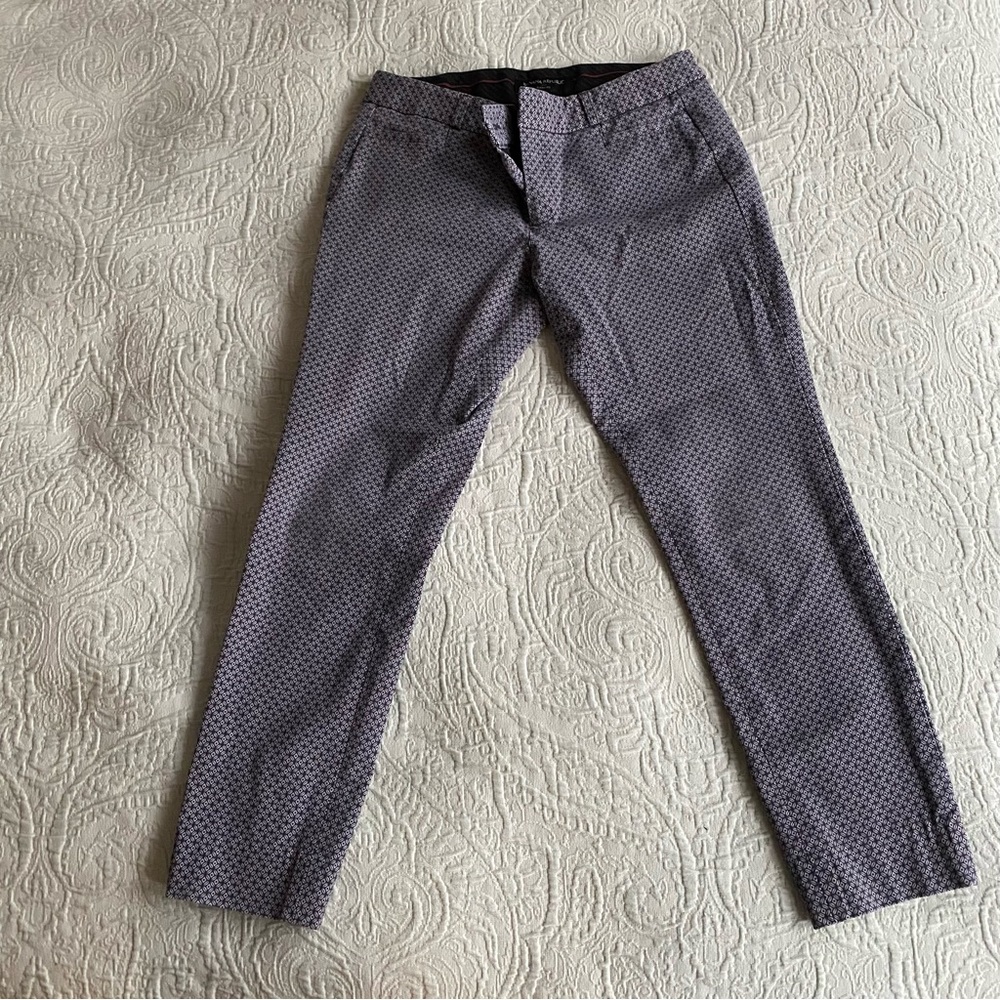 Banana Republic Pants Women's 0P Petite Sloan Fit Tapered Stretch Trousers Grey